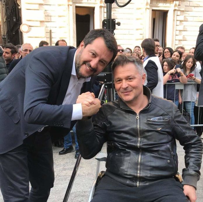 Salvini e Zuccarini Stefano Zuccarini e Matteo Salvini