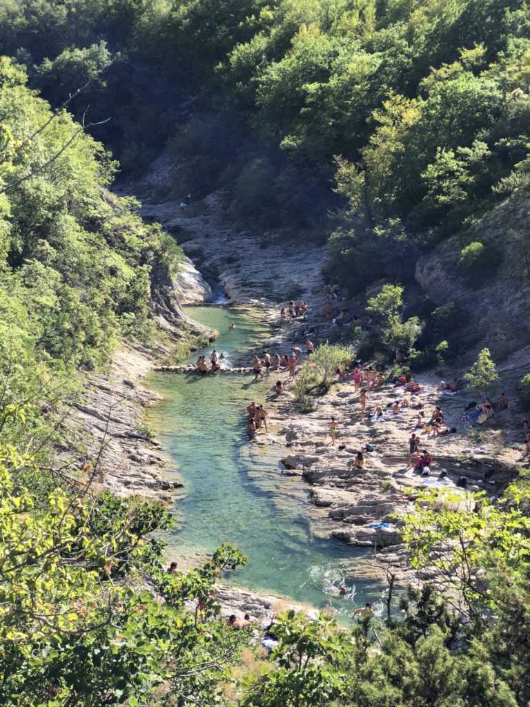 Gola del Burano dall'alto