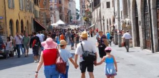 Turisti in Umbria