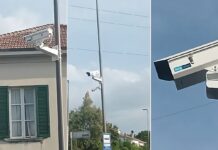 telecamere in via Piave
